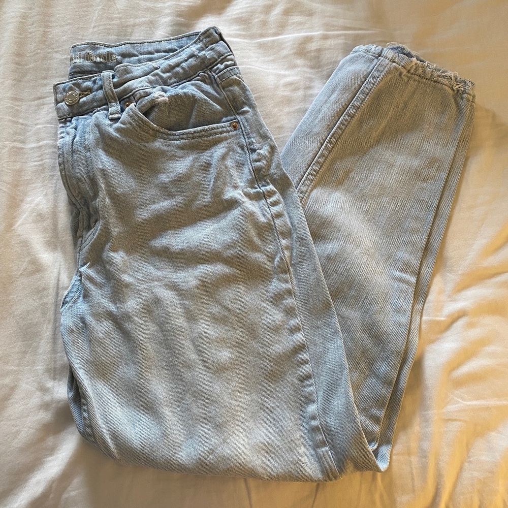 target wild fable high waisted mom jean light wash